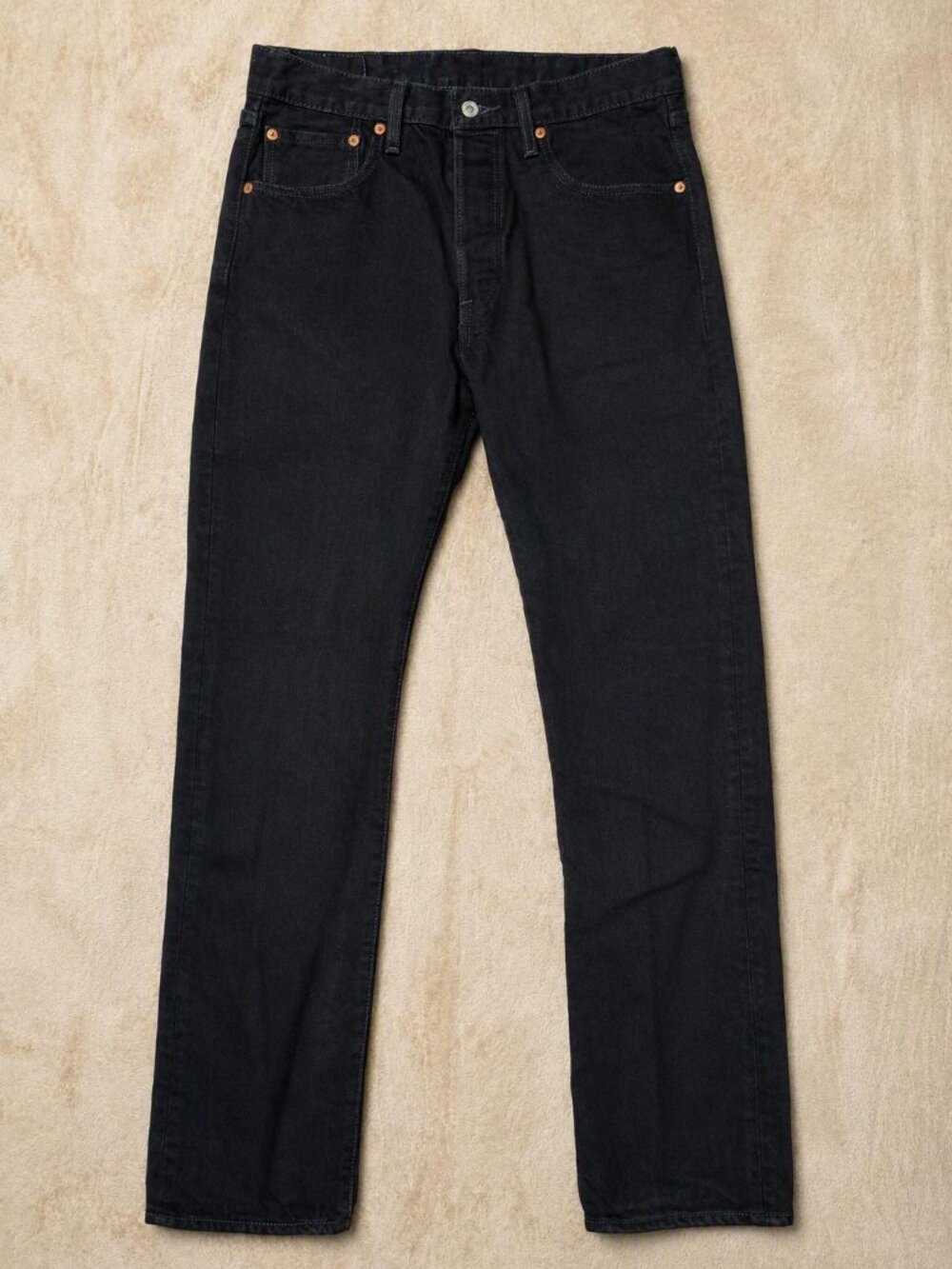 Levi's 501 Men's 32x34 Black Original Straight Leg Button Fly Jeans